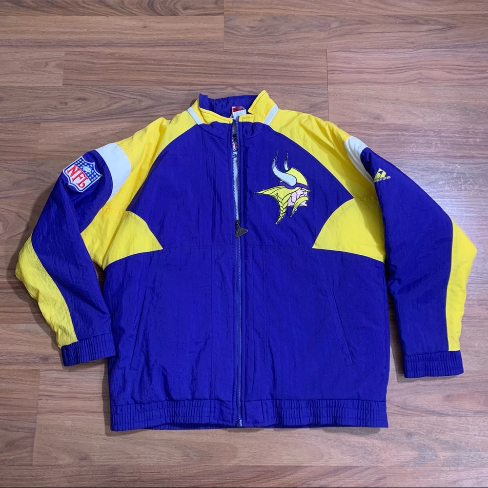 Vintage 90s Minnesota Vikings NFL Football APEX One Sports Jacket Men’s Medium